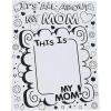 Large Mother’s Day Card, Color Your Own All About My Mom – Perfect Craft Gift for Kids