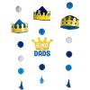Father’s Day Hanging Crowns Tissue Paper Decorations, 3 Pieces