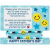 Fun Express 12 Pieces 6″ – 9″ Happy Father’s Day Dad & Me Bracelets on Card for 12