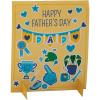 Fun Express 6 1/2″ x 7 1/2″ 3D Father’s Day Card Sticker Scenes – 12 Pieces