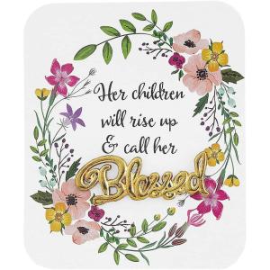 Faith Mother’s Day Pins with Card – 12 Pieces