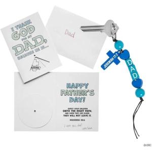 Fun Express 24 Pieces Religious Father’s Day Craft Gifts Set for 12