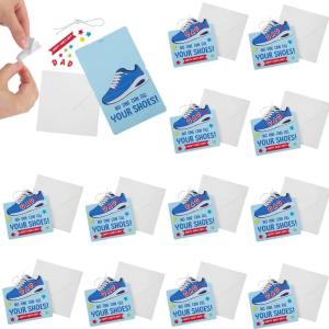 Fun Express 5″ x 5″ Father’s Day Dad Shoes Card Craft Kit – Makes 12