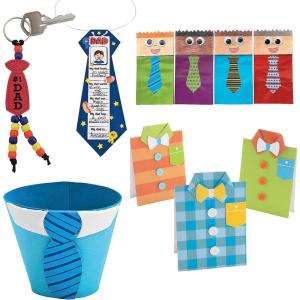 Fun Express Bulk Father’s Day Craft Kit Assortment – Makes 60