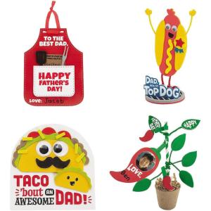 Fun Express Bulk Foodie Father’s Day Craft Kit Assortment Makes 48