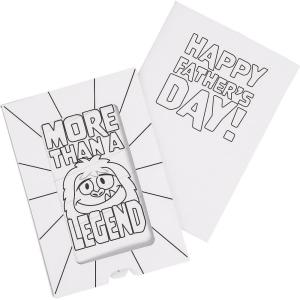 Fun Express Color Your Own Father’s Day Sliding Yeti Card Craft Kit – 12 Piece