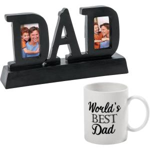 Fun Express Father’s Day Mug & Frame – Home Decor – 2 Pieces