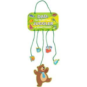 Fun Express Father’s Day Papa Bear Juggling Mobile Sign Craft Kit – Makes 12
