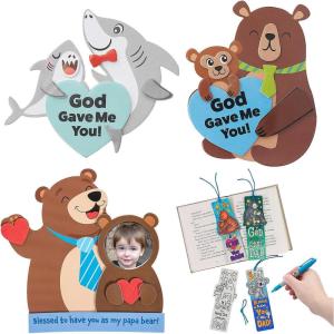 Fun Express Religious Father’s Day Animal Craft Kit Assortment – Makes 36