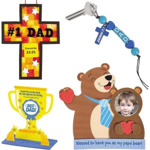 Fun Express Religious Father’s Day Craft Kit Assortment – Makes 48