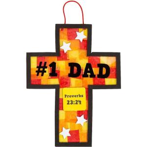 Fun Express Religious Father’s Day Tissue Paper Sign Craft Kit – Makes 12
