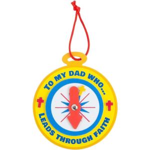 Religious Father’s Day Compass Ornament Craft Kit – Makes 12
