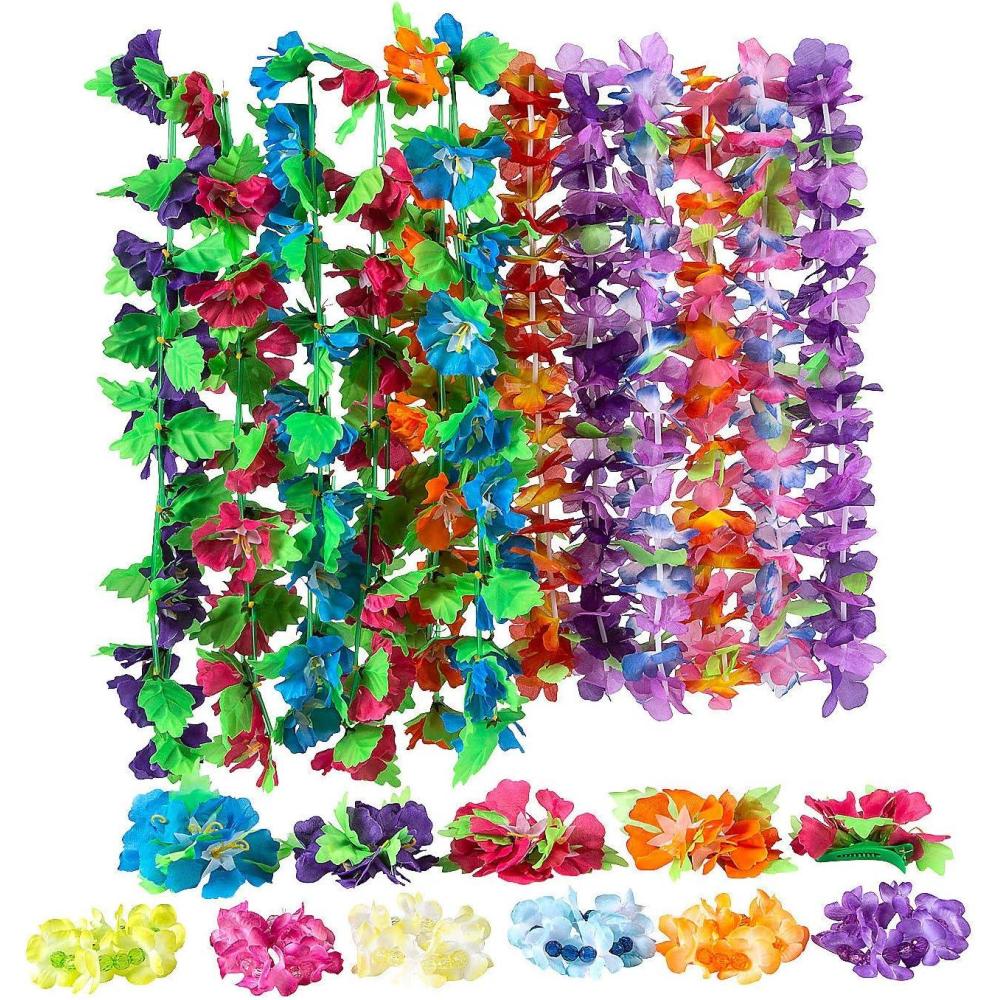 image:imageFun Express Luau Wear Assortment 48pc Apparel Accessories Luauwear Misc Luauwear 48 Pieces Multicolored