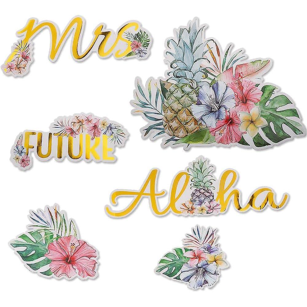 image:imageFun Express Elevated Luau Bridal Shower Wall Cutouts 6 PiecesLuau