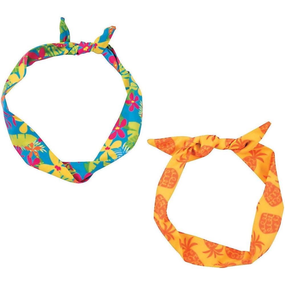 image:imageFun Express Luau Print Wired Headband  Apparel Accessories  6 Pieces