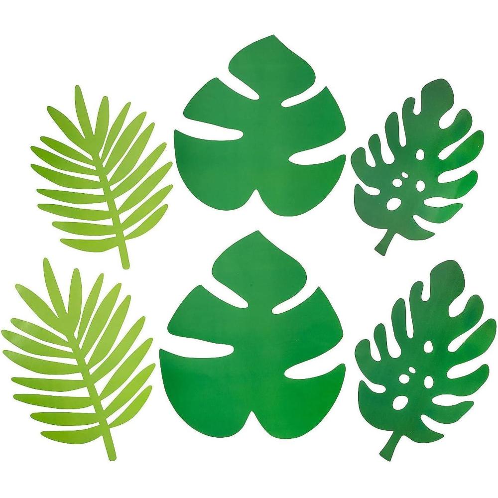image:imageFun Express Tropical Leaf Cutouts Vibrant Paper Leaves for Party Decorations DIY Crafts Luau Themes amp Tropical Events Perfect for Weddings Birthdays and Summer Celebrations Set of 12 Pieces