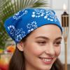 Assorted Bright Colors Tropical Hibiscus Print Polyester Bandanas, 20″ x 20″ (12-Pack) – Ideal for Luaus, Parties, Costumes & Decor