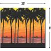 Fun Express – Island Luau Luau Sunset Scene Setter for Summer – Party Decor – Large Decor – 3 – D Stand Ups – Summer – 2 Pieces