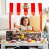 Fun Express Kids Pretend Fast Food Play Set – DIY Fast Food Tent Kit with Ready-to-Eat Meals – Instant Picnic Upgrade, Easy Outdoor Entertaining Fast Food Tent for Kids