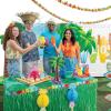 Fun Express Luau Party Decorations Hawaiian Party Decorations Surfboard Wall Decor Set of 5 – Tropical Decor Tiki Decor Cardboard Surfboard Cutouts for Beach Party Aloha Themed Events