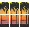 Fun Express – Island Luau Luau Sunset Scene Setter for Summer – Party Decor – Large Decor – 3 – D Stand Ups – Summer – 2 Pieces