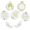 Fun Express Elevated Luau Bridal Shower Wall Cutouts – 6 Pieces(Eucalyptus)