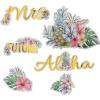 Fun Express Elevated Luau Bridal Shower Wall Cutouts – 6 Pieces(Luau)