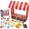 Fun Express Kids Pretend Fast Food Play Set – DIY Fast Food Tent Kit with Ready-to-Eat Meals – Instant Picnic Upgrade, Easy Outdoor Entertaining Fast Food Tent for Kids