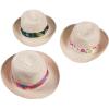 Fun Express LUAU FEDORA ASSORTMENT – Apparel Accessories – 6 Pieces