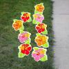 Fun Express Mini Luau Sidewalk Signs – 8×7.75 inch – Party Decor for Tropical Themed Events, Luaus, and Summer Celebrations – 6-Pieces