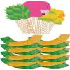Luau Cupcake Wrappers with Picks – 100 Pieces