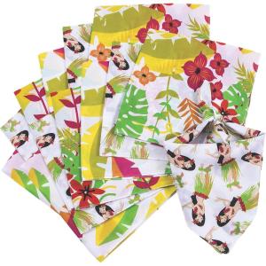 Fun Express Luau Bandana Assortment – Vibrant Tropical Apparel Accessories Themed Parties Events Celebrations – Costumes Decorations Fun Activities – Perfect for Summer Gatherings – 12 Colorful Pieces