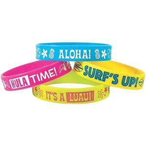Fun Express Luau Rubber Bracelets – Jewelry – 12 Pieces