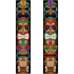 Fun Express Luau Tiki Vertical Banner Set – 2 Pc