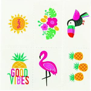 LUAU TROPICAL TATTOOS – Apparel Accessories – 72 Pieces