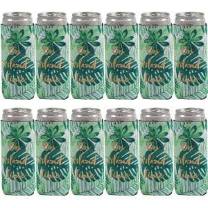 Premium Luau Slim Fit Can Coolers – 12 Pieces