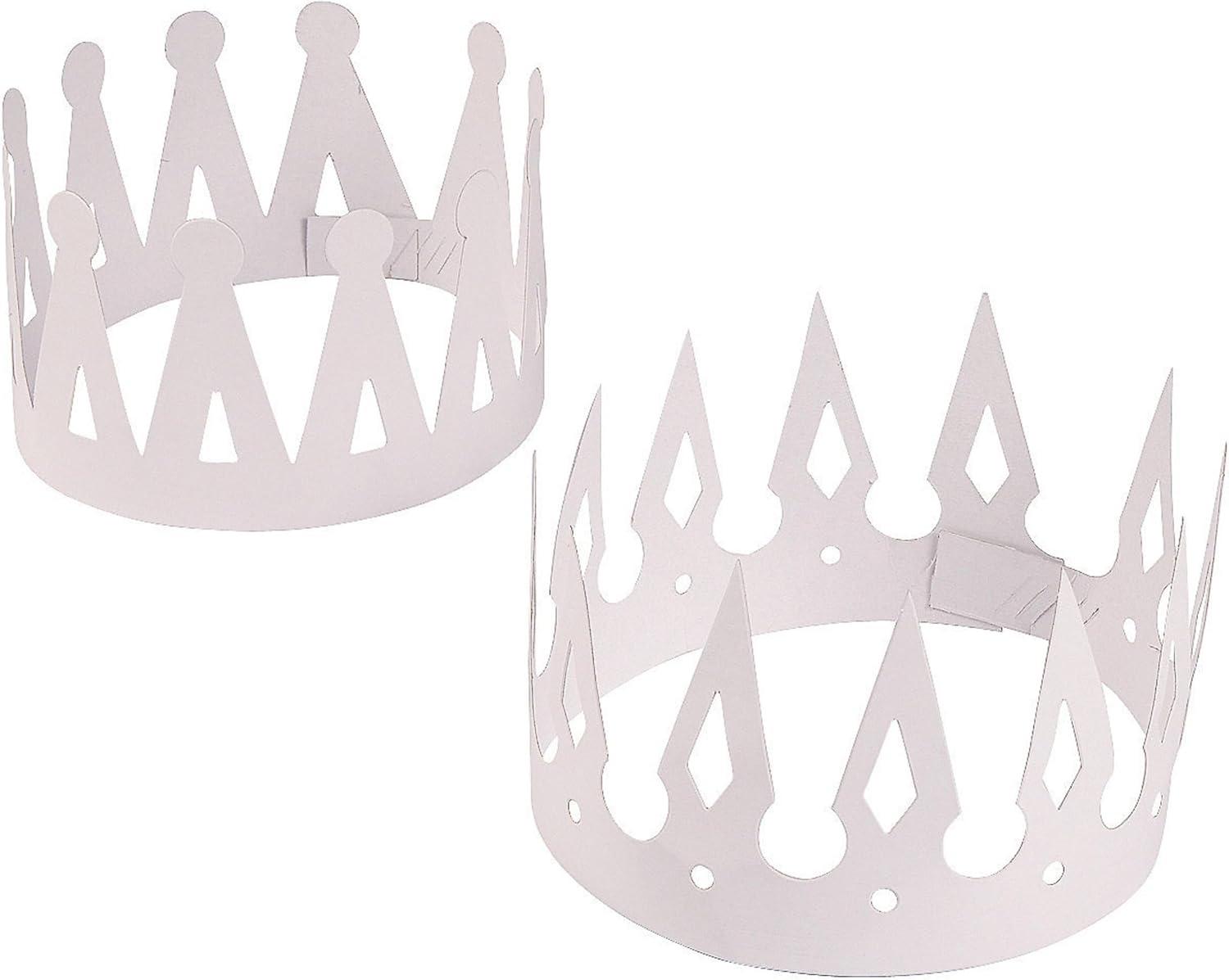 image:imageFun Express DIY Paper Crowns Set of 12 VBS Vacation Bible School SuppliesDecor Prince and Princess Party Crafts for Kids