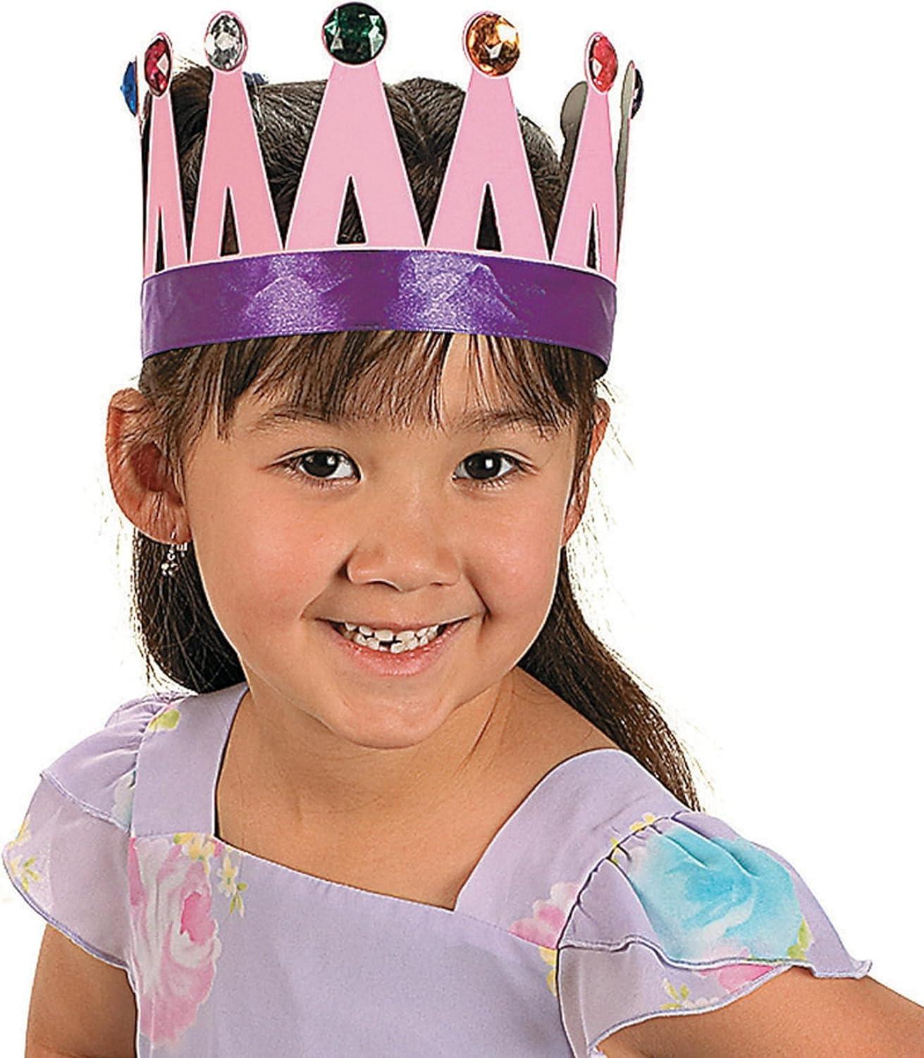 image:imageFun Express DIY Paper Crowns Set of 12 VBS Vacation Bible School SuppliesDecor Prince and Princess Party Crafts for Kids