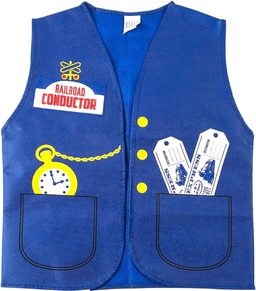image:imageFun Express Railroad VBS Conductor Vest  Colorful and Fun Apparel Accessory for Vacation Bible School  Perfect for Kids Costumes Role Play Activities Themed Events and Creative Learning  1 Piece