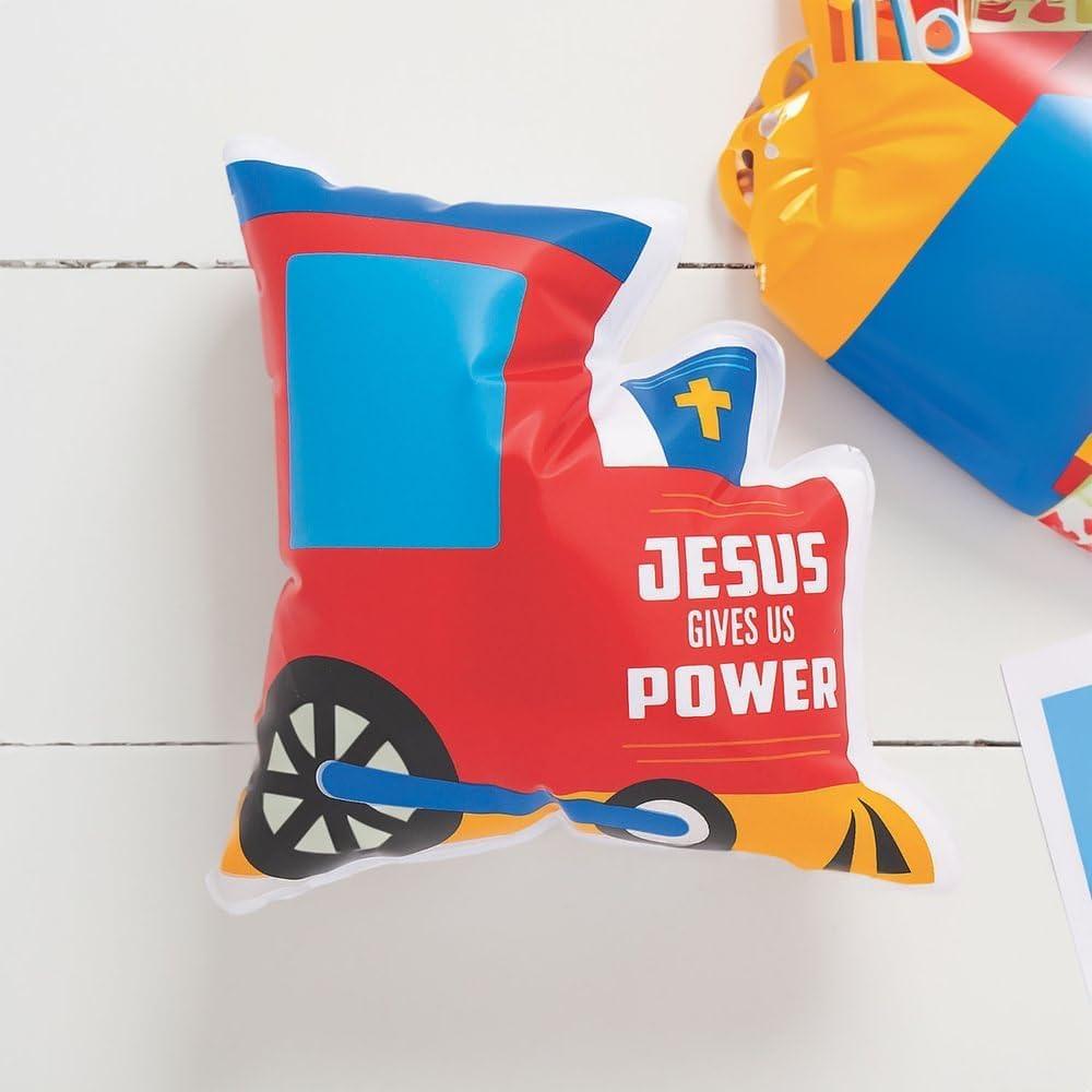 image:imageFun Express Railroad VBS Mini Handout Toys Fun amp Educational Party Favors for Vacation Bible School Interactive Kids Gifts Great for Activities Games and Prizes Assorted Colors 12 Pieces