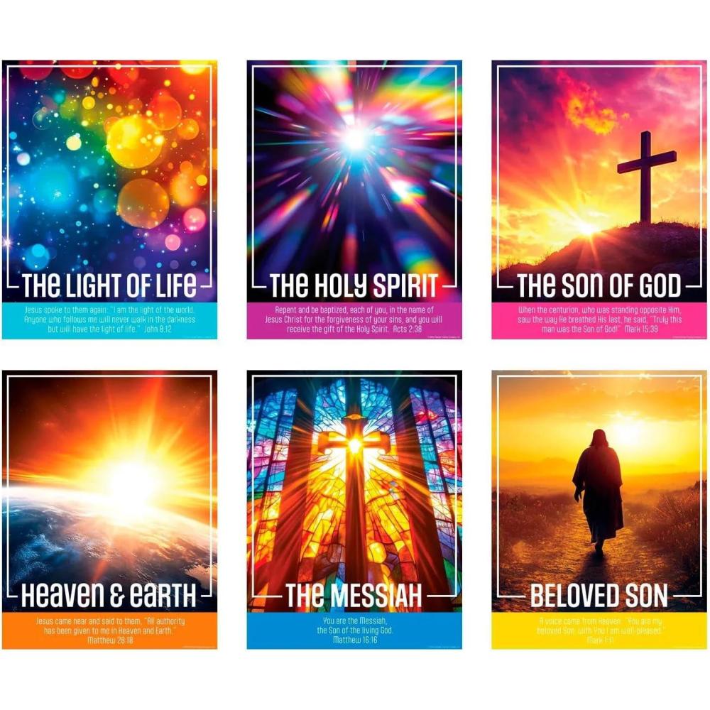 image:image16 x 20 34 Jesus is The Light VBS Classroom Posters 6 Pc