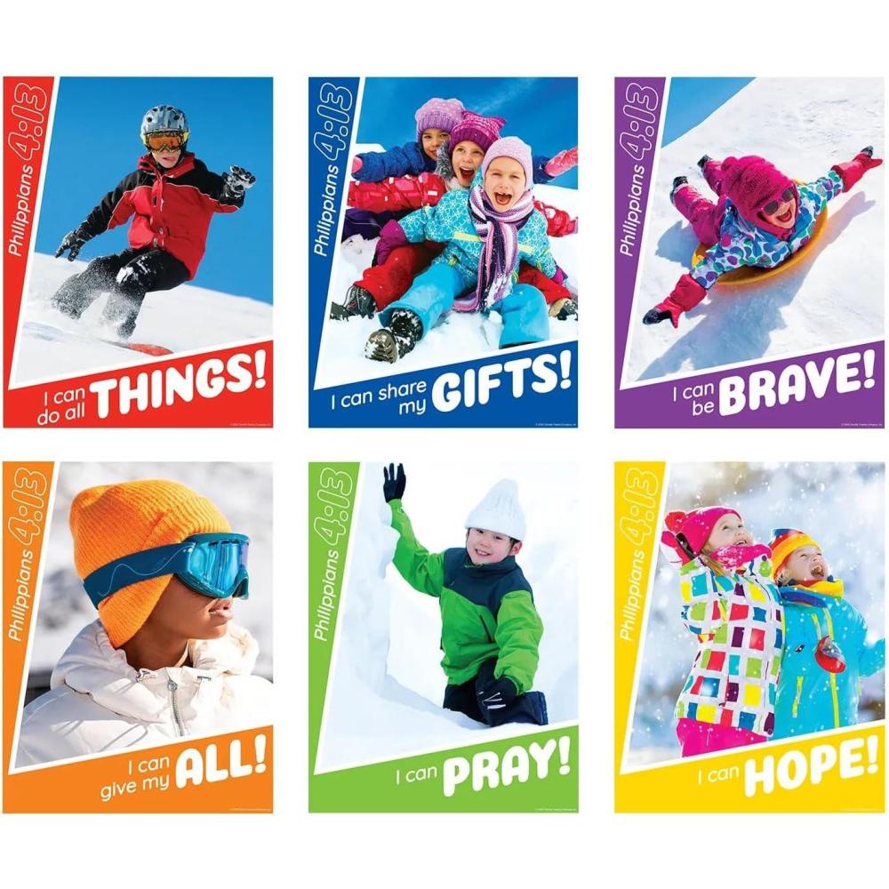 image:image16 x 20 34 Snowbound Slope VBS Posters Set 6 Pc
