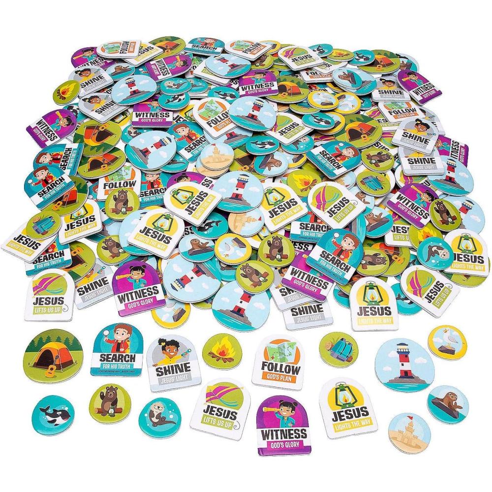 image:imageBulk 300 Piece Rocky Beach VBS SelfAdhesive Foam Shapes Vacation Bible School 2024