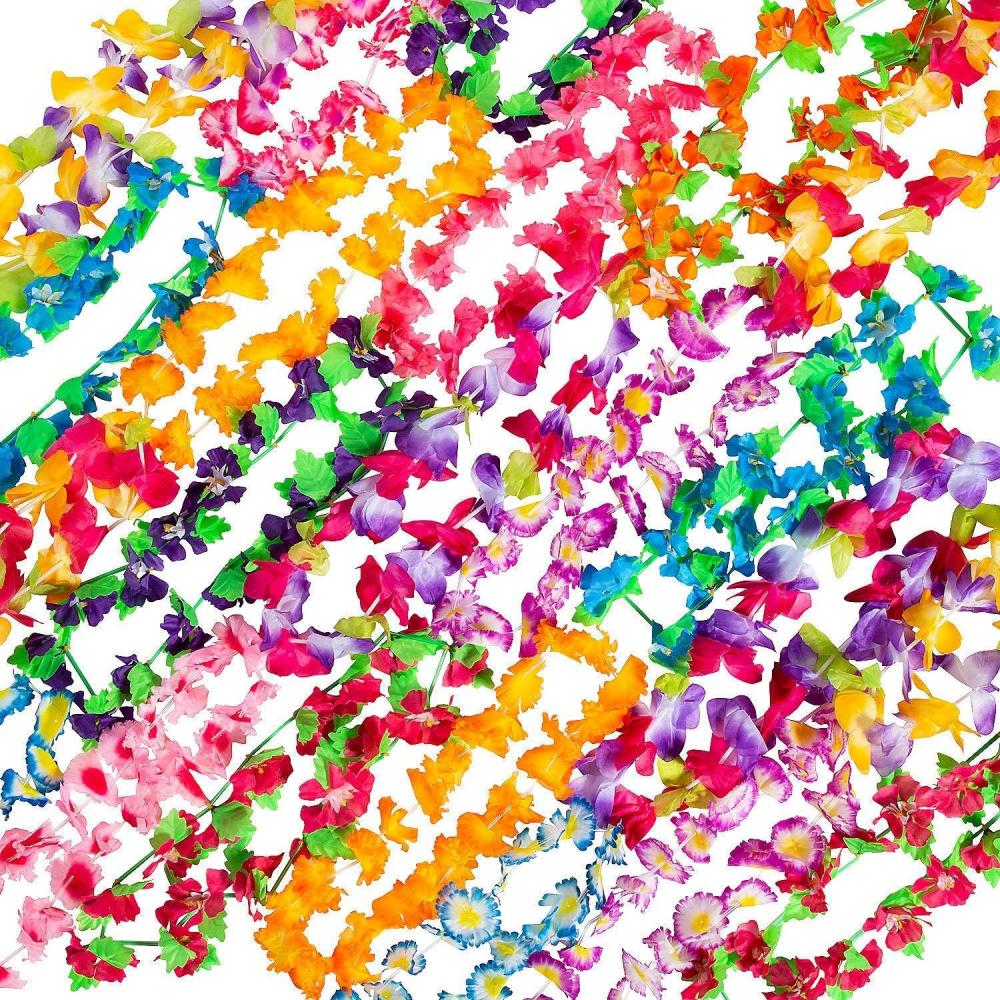 image:imageFun Express 36pc Luau Leis Assortment Apparel Accessories Luauwear Leis Assortments 36 Pieces Multicolored
