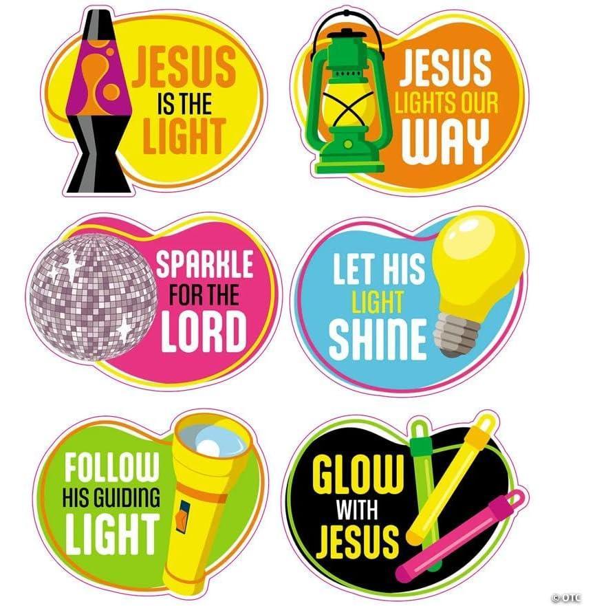 image:imageFun Express 20 34 x 16 Jesus is the Light VBS Cardstock Cutouts  6 Pieces