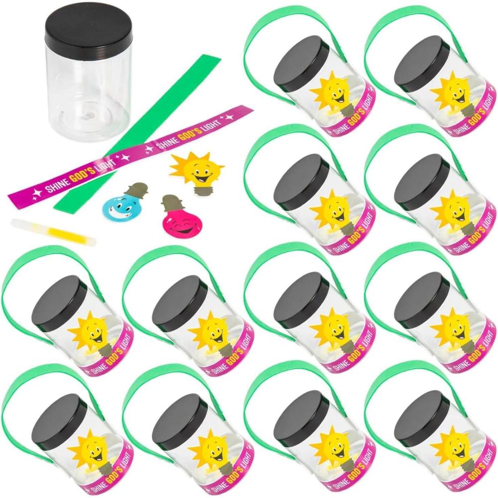 image:imageFun Express 3 x 4 Jesus is The Light VBS Shine Gods Light Lantern Craft Kit  Makes 12