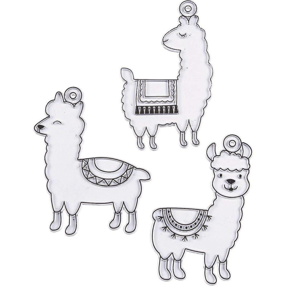image:imageFun Express Animal Paint Your Own Suncatchers Crafts for Kids and Fun Home Activities Jungle Animals VBS Vacation Bible School SuppliesDecorFiesta Llama