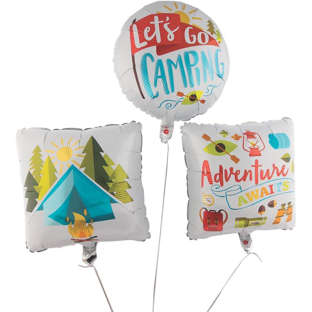 image:imageFun Express CAMP PARTY MYLAR BALLOONS Party Decor VBS Vacation Bible School SuppliesDecor 3 Pieces