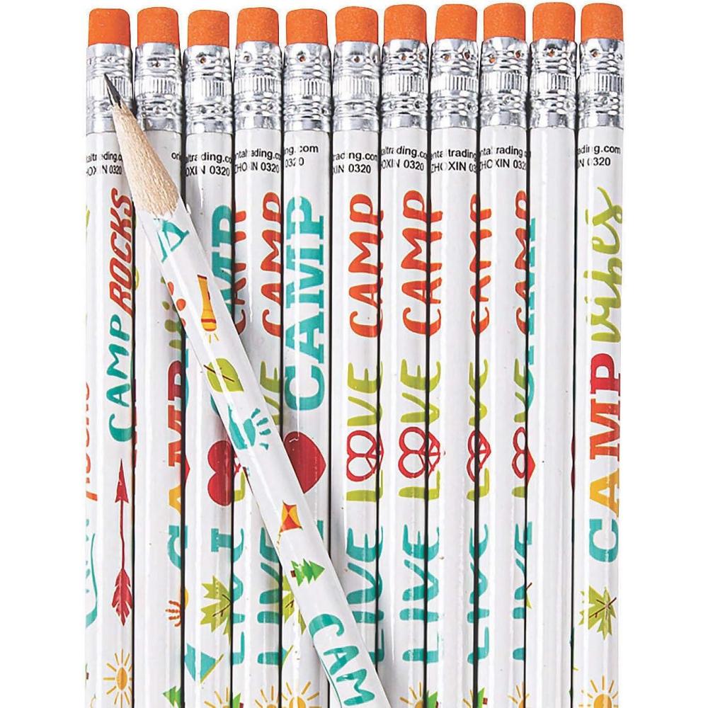 image:imageFun Express Camping Pencils Stationery VBS Vacation Bible School SuppliesDecor 24 Pieces