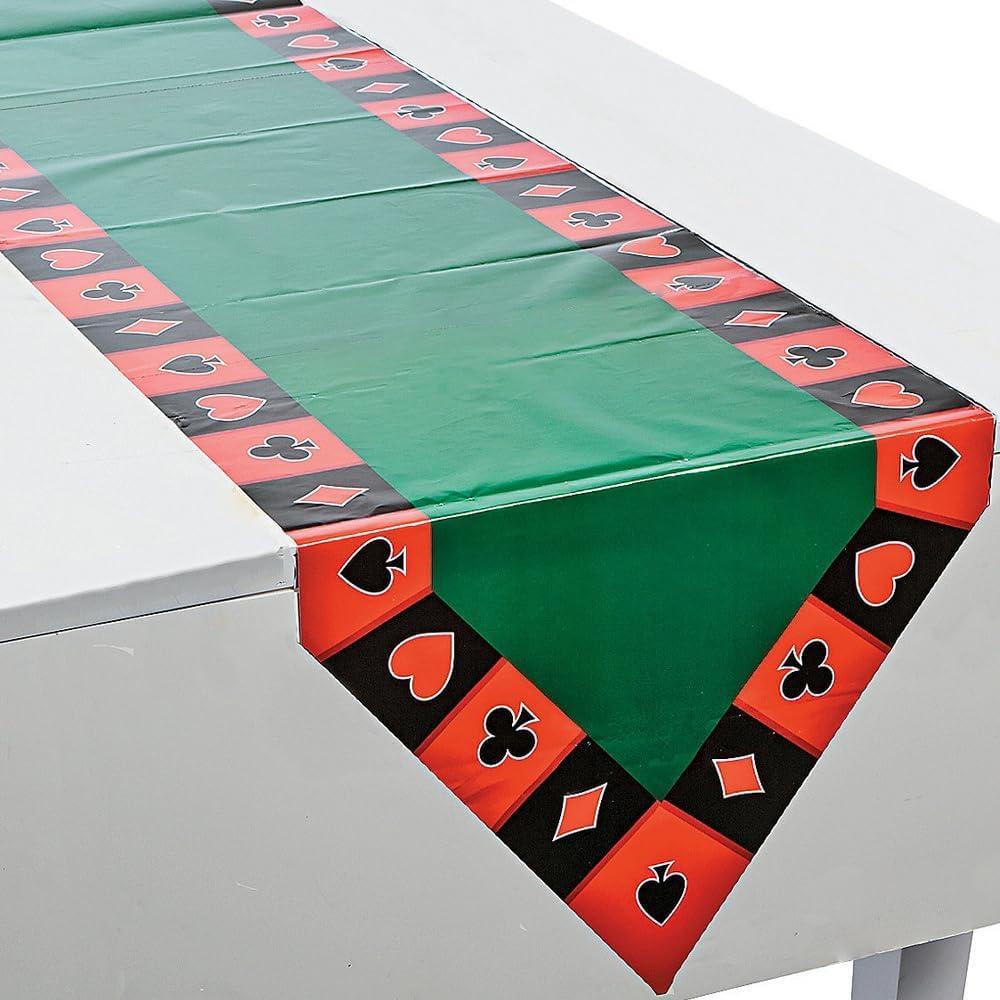 image:imageFun Express Casino Table Runner 7 feet Long Party Supplies and Dcor Kitchen Dining Home Decoration Decoration for Home Party Decor VBS Vacation Bible School SuppliesDcor